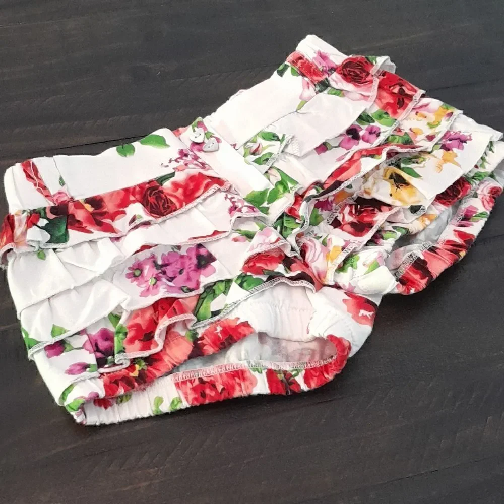 Si te vieras size 4 little girls ruffle shorts elastic waist